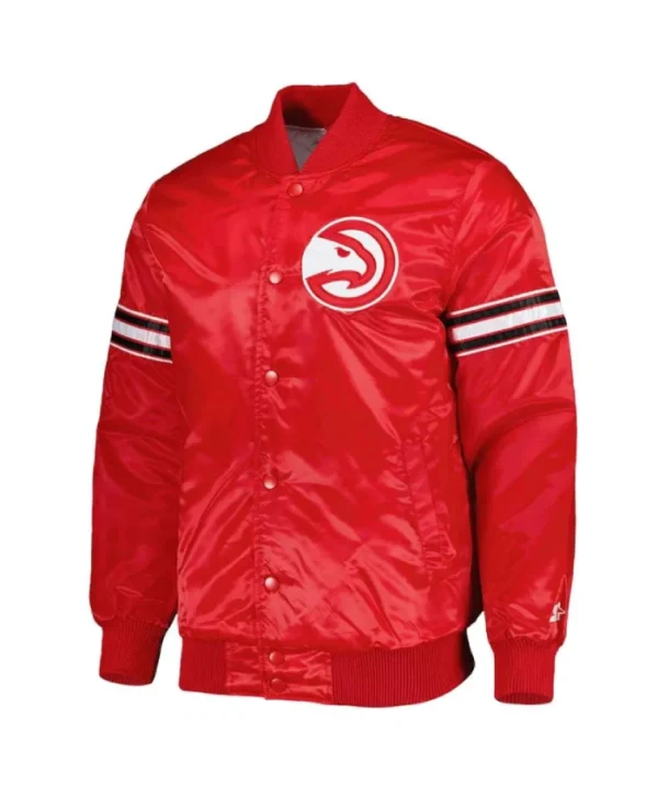 Pick & Roll Atlanta Hawks Red Full-Snap Jacket