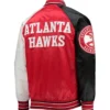 Atlanta Hawks Reliever RedBlack Full-Snap Satin Jacket