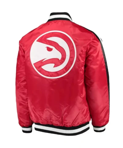 Atlanta Hawks The Offensive Red Varsity Satin Jacket