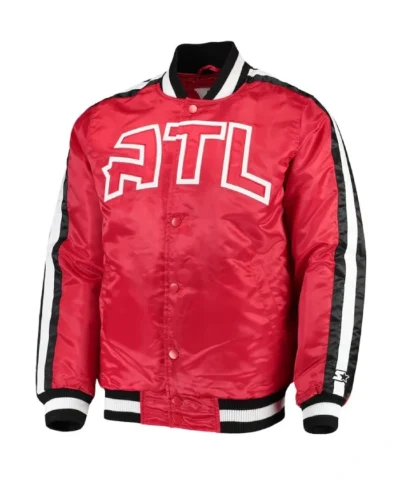 Atlanta Hawks The Offensive Full-Snap Satin Varsity Jacket