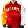 Order Atlanta Hawks Tricolor Satin Jacket