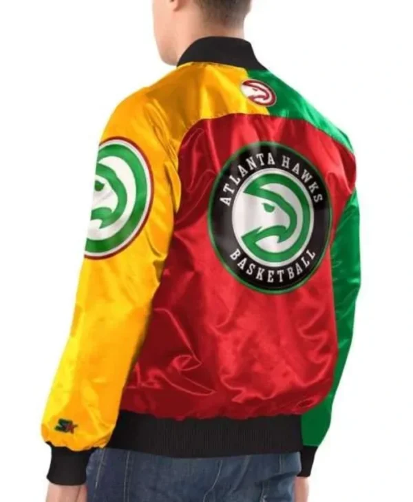 Atlanta Hawks Ty Mopkins Black History Month Satin Jacket