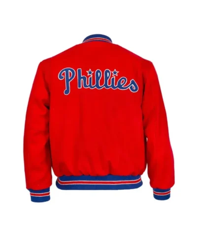 1949 Philadelphia Phillies Red Varsity Wool Jacket