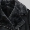 Aviator Shearling Black Jacket Women