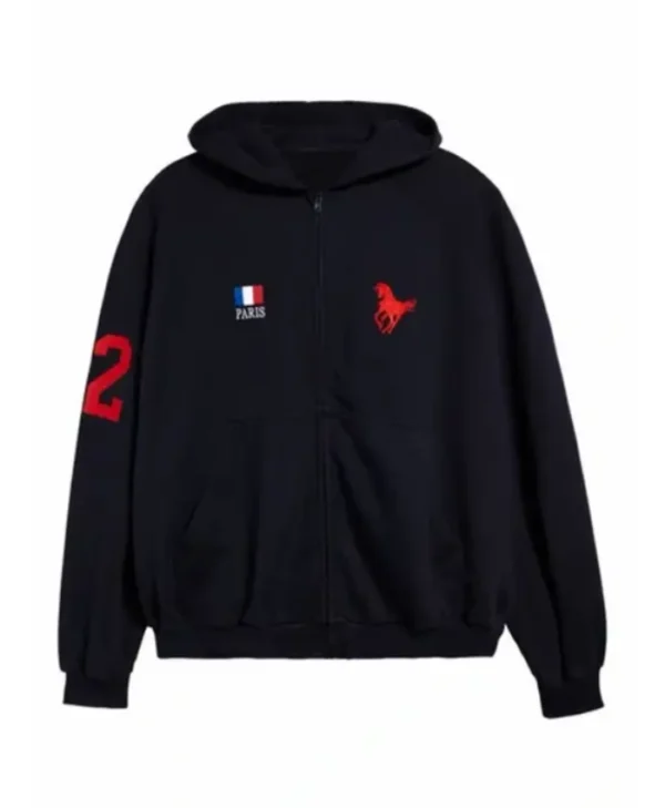 Recreation – Balenciaga AW22 Polo Zip-Up Hoodie