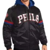 Shop Philadelphia 76ers BlackRoyal Hoodie Jacket