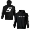 Black Billboard Snap On Hoodie
