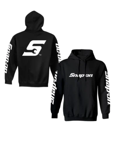 Black Billboard Snap On Hoodie