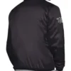 Brooklyn Nets Stitch Applique Black Satin Jacket