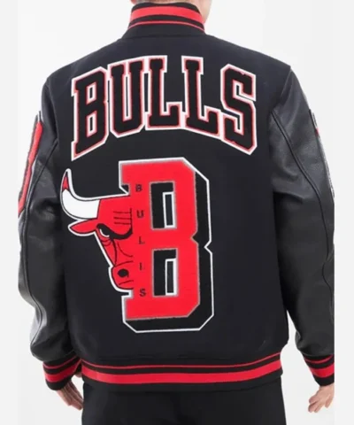 Mashup Chicago Bulls Black Varsity Jacket