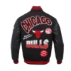 Chicago Bulls Turn It Up Classic Rib Varsity Jacket