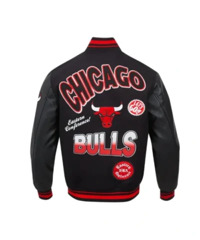 Chicago Bulls Turn It Up Classic Rib Varsity Jacket