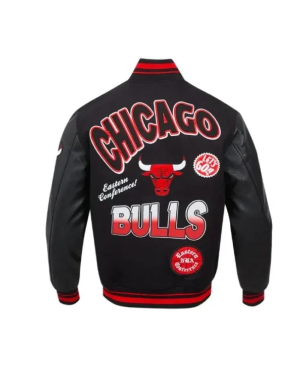 Chicago Bulls Turn It Up Classic Rib Varsity Jacket