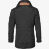 Mens Black Quilted Coat