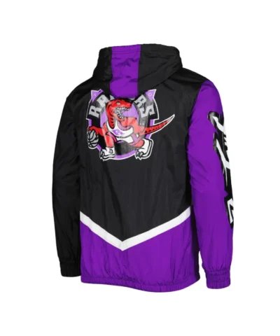 Toronto Raptors Undeniable Black Full-Zip Windbreaker Jacket