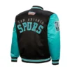 Primetime San Antonio Spurs Black and Aqua Jacket