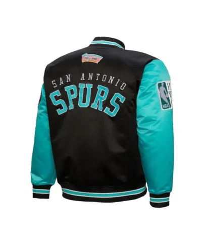 Primetime San Antonio Spurs Black and Aqua Jacket