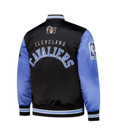 Shop BlackBlue Cleveland Cavaliers Primetime Full-Snap Satin Jacket