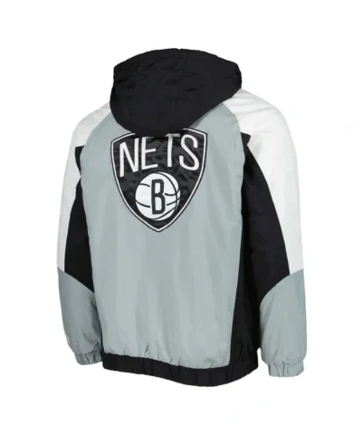 Body Check Brooklyn Nets Half-Zip Hoodie Jacket