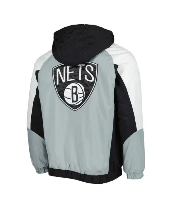 Body Check Brooklyn Nets Half-Zip Hoodie Jacket