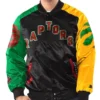 BlackRed Toronto Raptors Ty Mopkins Full-Snap Varsity Satin Jacket