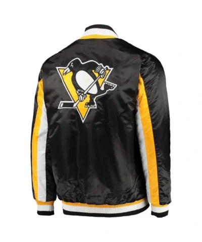 BlackYellow Pittsburgh Penguins The Ace Satin Jacket