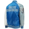 BlueGray Dallas Mavericks Reliever Full-Snap Satin Jacket