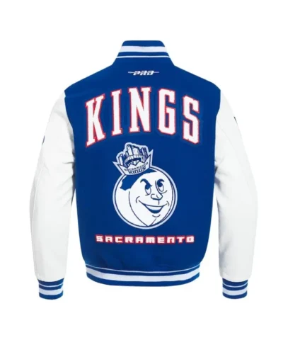 Sacramento Kings 202425 City Edition Chenille Blue Varsity Jacket
