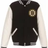 Boston Bruins Rib-Knitted Wool Jackets