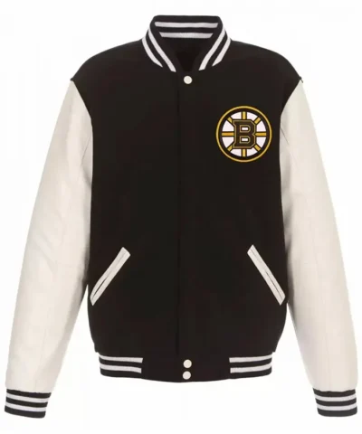Boston Bruins Rib-Knitted Wool Jackets