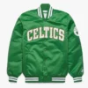 18x NBA Champions Boston Celtics Full-Snap Green Satin Jacket