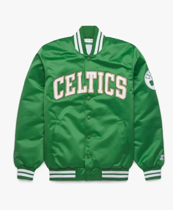 18x NBA Champions Boston Celtics Full-Snap Green Satin Jacket