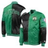 Shop Boston Celtics 75th Anniversary Leader Full-Snap Satin Color Block Jacket