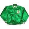 80’s Boston Celtics Full-Snap Green Satin Jacket