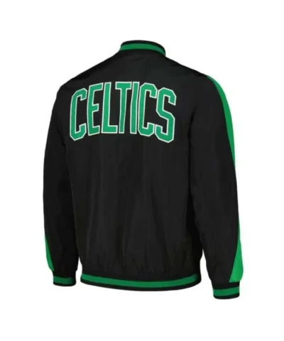 Black Boston Celtics Varsity Full-Zip Jacket