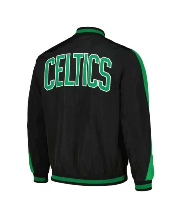 Black Boston Celtics Varsity Full-Zip Jacket