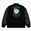 Boston Celtics Black Out Vintage Logo Varsity Jacket