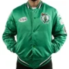 Champ City Boston Celtics Green Full-Snap Satin Jacket