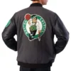 Boston Celtics Charcoal and Black Varsity Jacket