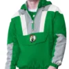 Boston Celtics Charger Half-Zip Pullover Kelly GreenGray Jacket