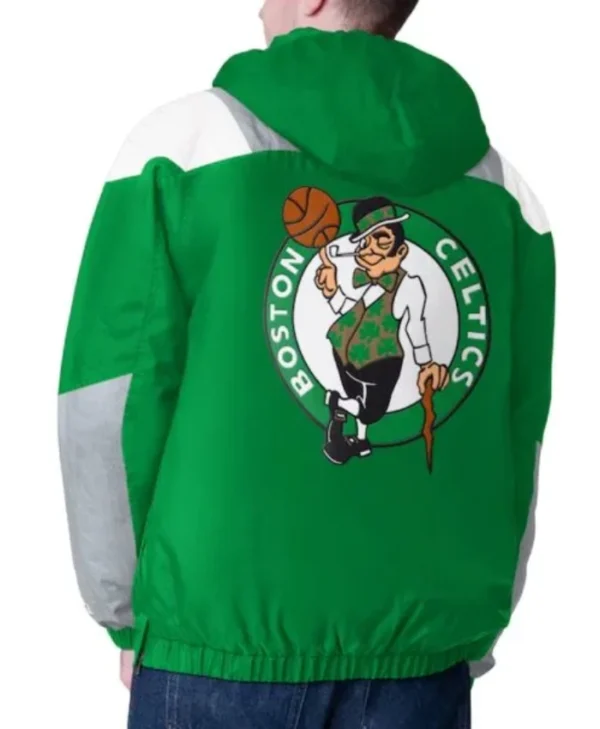 Boston Celtics Charger Half-Zip Pullover Jacket