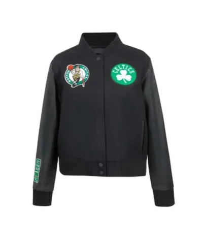 Boston Celtics Classic WoolLeather Varsity Jacket