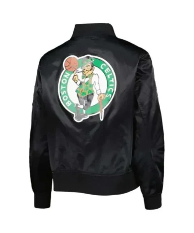 Boston Celtics Classics Black Satin Jacket