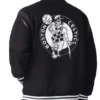 Boston Celtics Clutch Hitter Black Varsity Jacket