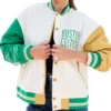 Ordder Boston Celtics Color Block Full-Snap Bomber Jacket