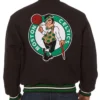 Boston Celtics Embroidered Black Varsity Jacket