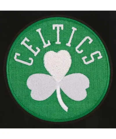 Boston Celtics Varsity Full-Snap Wool Black Jacket