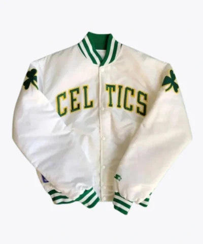 Boston Celtics Bomber Green Jacket