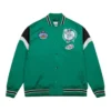 Boston Celtics Heavyweight Full-Snap Varsity Satin Green Jacket