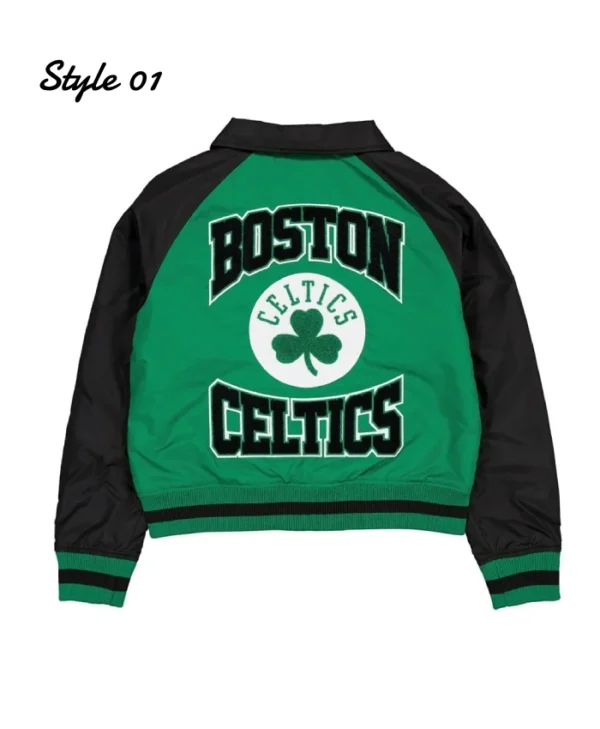 Boston Celtics Green and Black Throwback Jacket